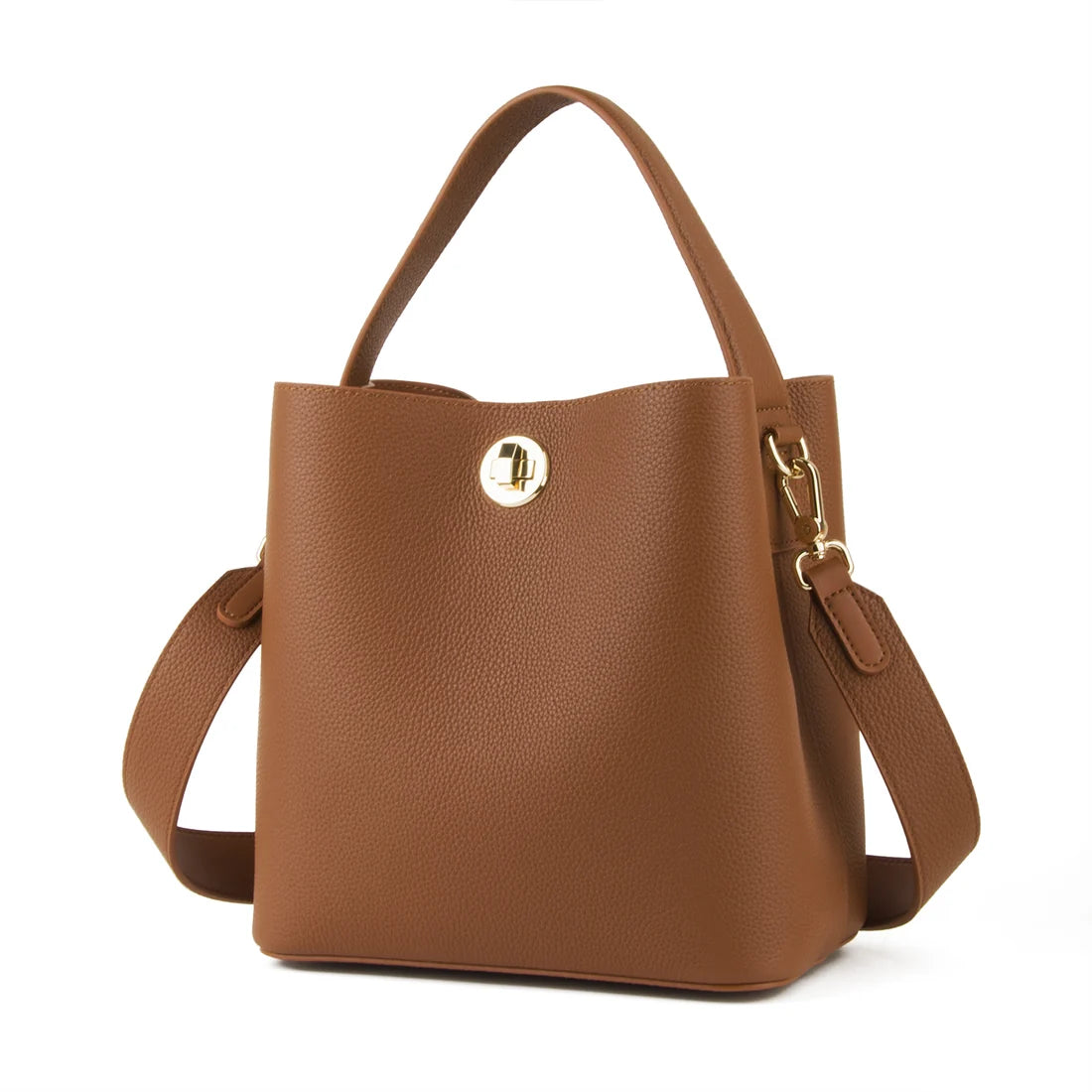 Versatile Women Bucket Tote Crossbody Bag