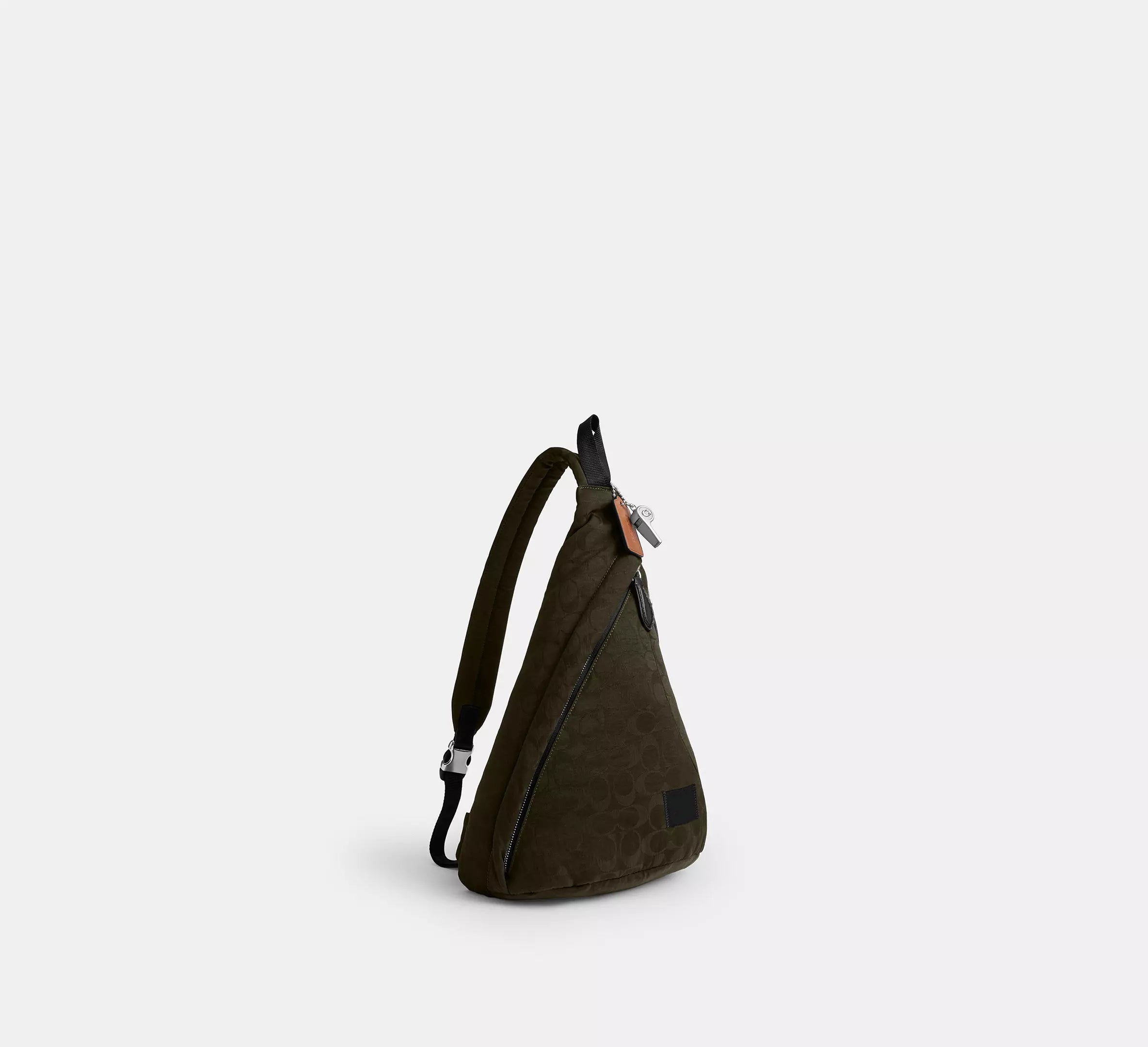 Lightweight Nylon Jacquard Sling Crossbody Backpack