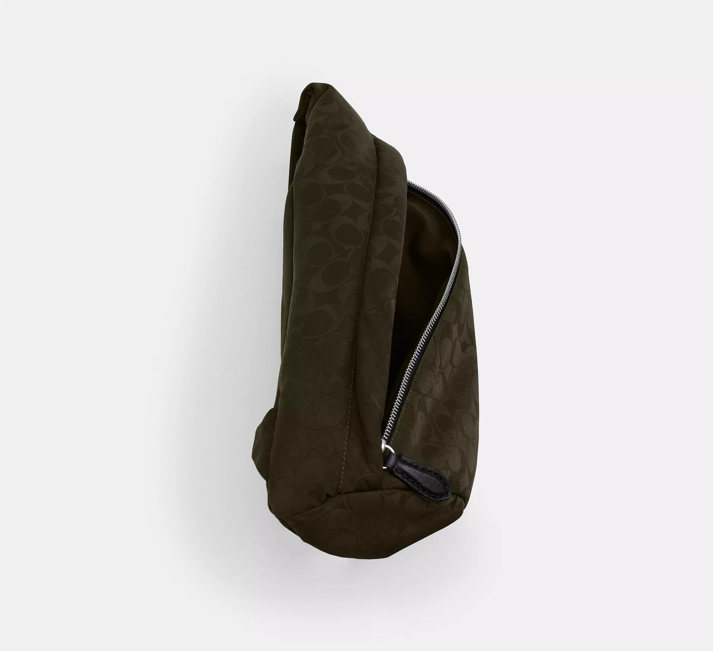 Lightweight Nylon Jacquard Sling Crossbody Backpack